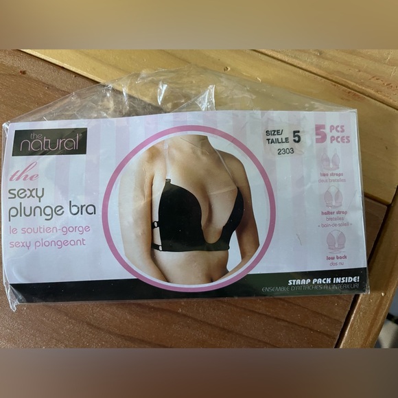 Low Cut Bra V-Bra 3-Way Sexy Push up Ultra Deep Cleavage Plunge 38B-34D - Picture 2 of 8